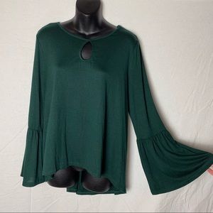 Green Flowy Top